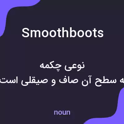 معنی smoothboots به فارسی