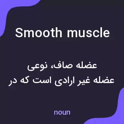 معنی smooth muscle به فارسی معنی smooth muscle به فارسی