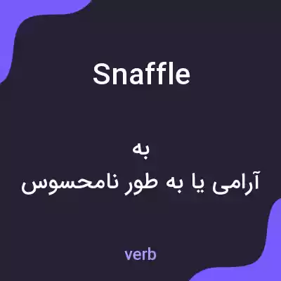 معنی snaffle به فارسی