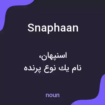 معنی snaphaan به فارسی معنی snaphaan به فارسی