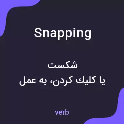 معنی snapping به فارسی معنی snapping به فارسی