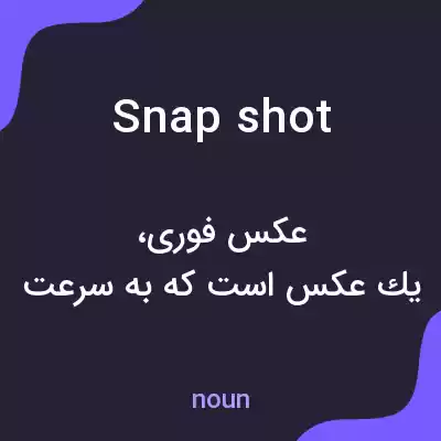 معنی snapshot به فارسی معنی snapshot به فارسی