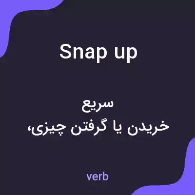 معنی snap up به فارسی معنی snap up به فارسی