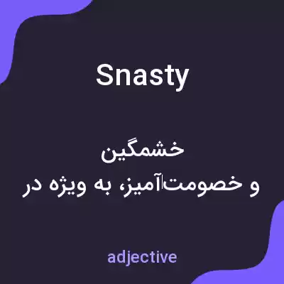 معنی snasty به فارسی معنی snasty به فارسی