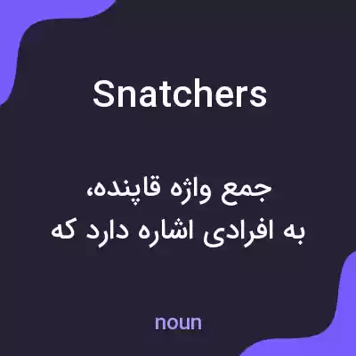 معنی snatchers به فارسی معنی snatchers به فارسی