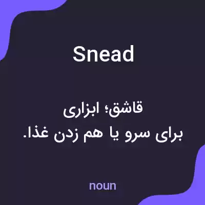 معنی snead به فارسی معنی snead به فارسی