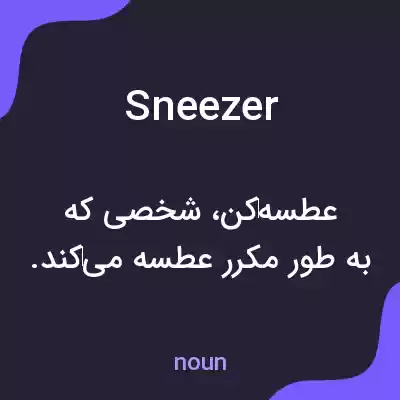 معنی sneezer به فارسی معنی sneezer به فارسی