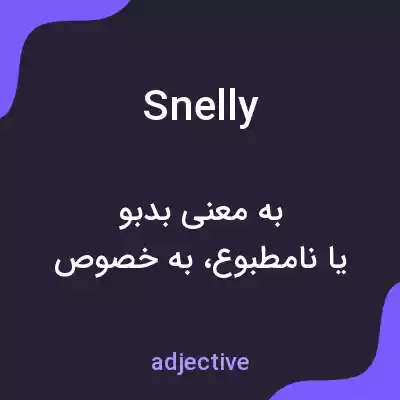 معنی snelly به فارسی معنی snelly به فارسی