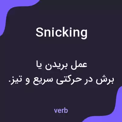 معنی snicking به فارسی معنی snicking به فارسی