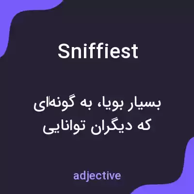 معنی sniffiest به فارسی معنی sniffiest به فارسی