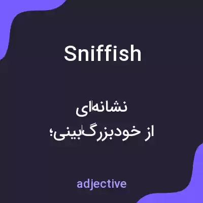 معنی sniffish به فارسی معنی sniffish به فارسی