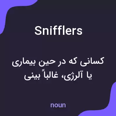 معنی snifflers به فارسی معنی snifflers به فارسی