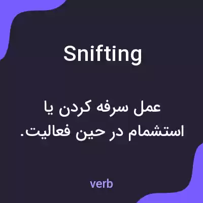 معنی snifting به فارسی معنی snifting به فارسی