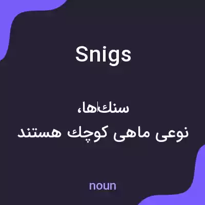 معنی snigs به فارسی معنی snigs به فارسی