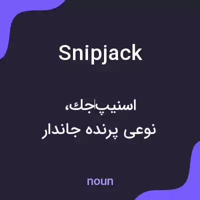 معنی snipjack به فارسی معنی snipjack به فارسی