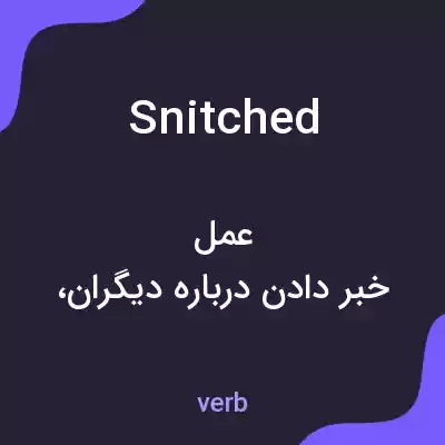 معنی snitched به فارسی معنی snitched به فارسی