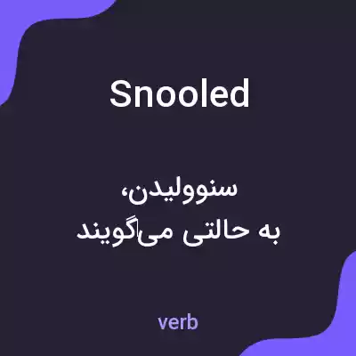 معنی snooled به فارسی معنی snooled به فارسی