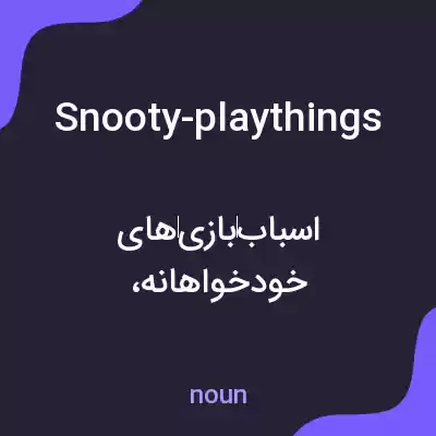 معنی snooty-playthings به فارسی