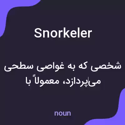 معنی snorkeler به فارسی معنی snorkeler به فارسی