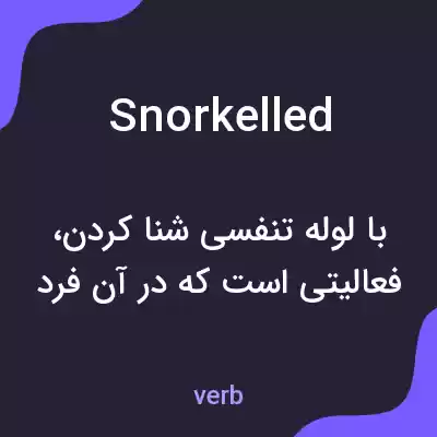معنی snorkelled به فارسی معنی snorkelled به فارسی