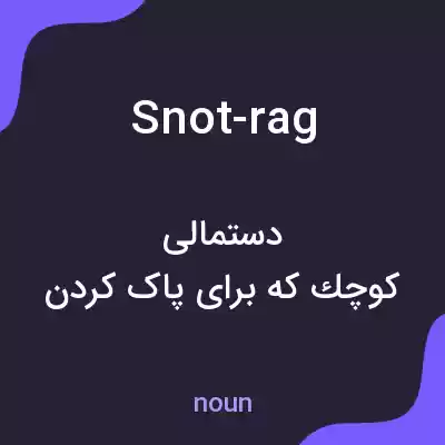 معنی snot-rag به فارسی معنی snot-rag به فارسی