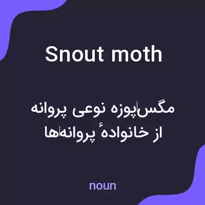 معنی snout moth به فارسی معنی snout moth به فارسی