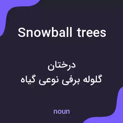 معنی snowball trees به فارسی معنی snowball trees به فارسی