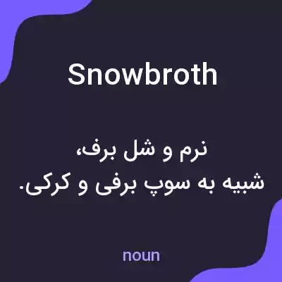 معنی snowbroth به فارسی معنی snowbroth به فارسی