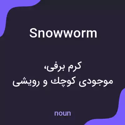 معنی snowworm به فارسی معنی snowworm به فارسی