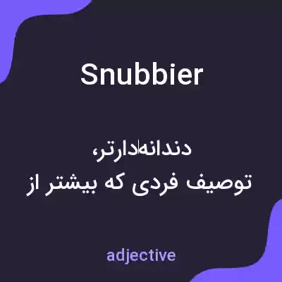 معنی snubbier به فارسی معنی snubbier به فارسی