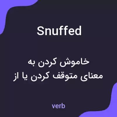 معنی snuffed به فارسی معنی snuffed به فارسی