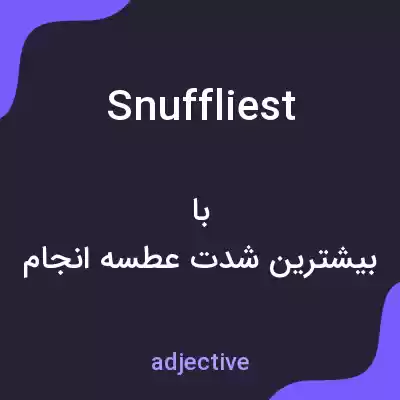 معنی snuffliest به فارسی معنی snuffliest به فارسی