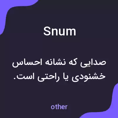 معنی snum به فارسی معنی snum به فارسی