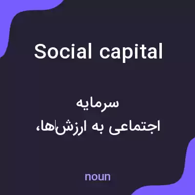 معنی social capital به فارسی معنی social capital به فارسی