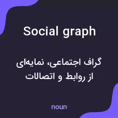 معنی social graph به فارسی