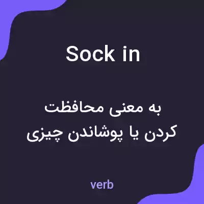 معنی sock in به فارسی معنی sock in به فارسی