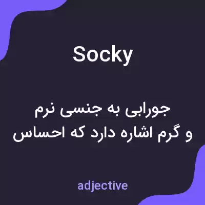 معنی socky به فارسی معنی socky به فارسی
