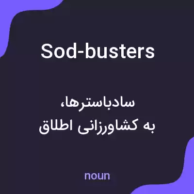 معنی sod-busters به فارسی معنی sod-busters به فارسی