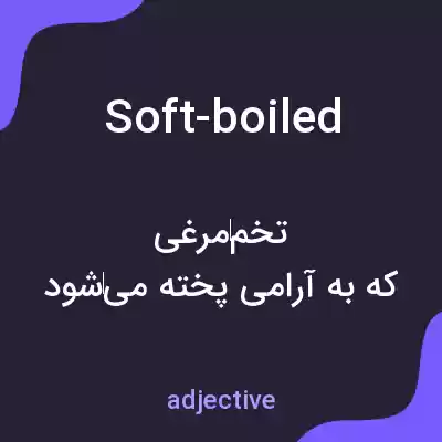 معنی soft-boiled به فارسی معنی soft-boiled به فارسی