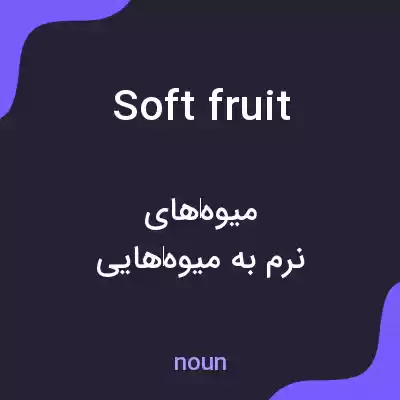معنی soft fruit به فارسی معنی soft fruit به فارسی