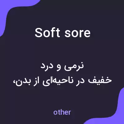 معنی soft sore به فارسی معنی soft sore به فارسی