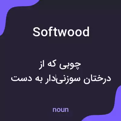 معنی softwood به فارسی معنی softwood به فارسی