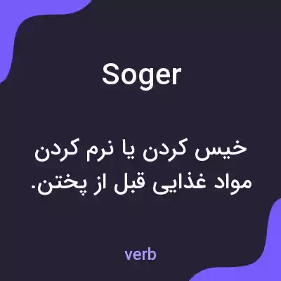 معنی soger به فارسی معنی soger به فارسی