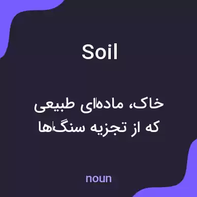 معنی soil به فارسی معنی soil به فارسی