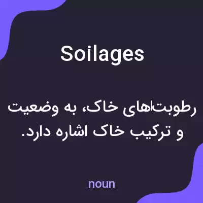 معنی soilages به فارسی معنی soilages به فارسی