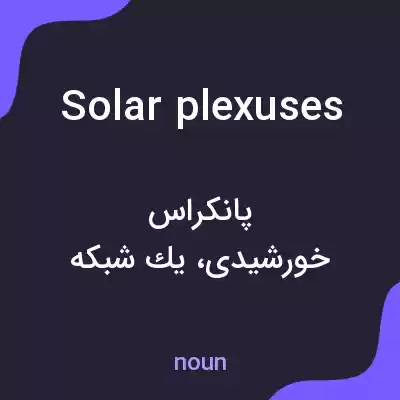 معنی solar plexuses به فارسی معنی solar plexuses به فارسی