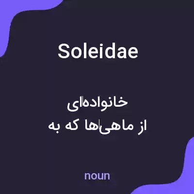 معنی soleidae به فارسی معنی soleidae به فارسی