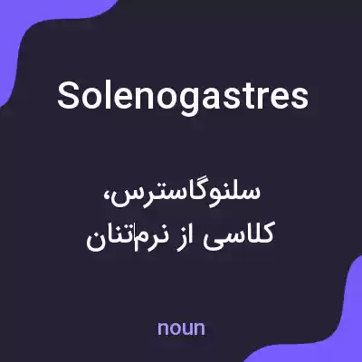 معنی solenogastres به فارسی معنی solenogastres به فارسی