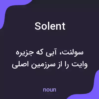 معنی solent به فارسی معنی solent به فارسی