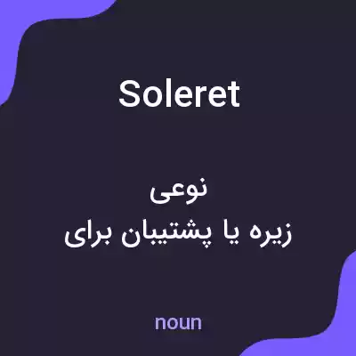 معنی soleret به فارسی معنی soleret به فارسی